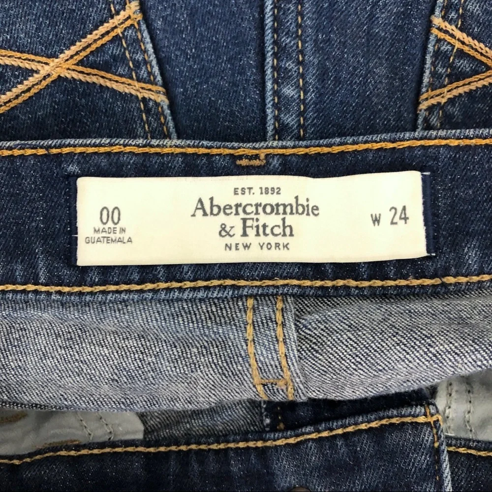 Abercrombie & Fitch Rolled Cuff Denim Shorts